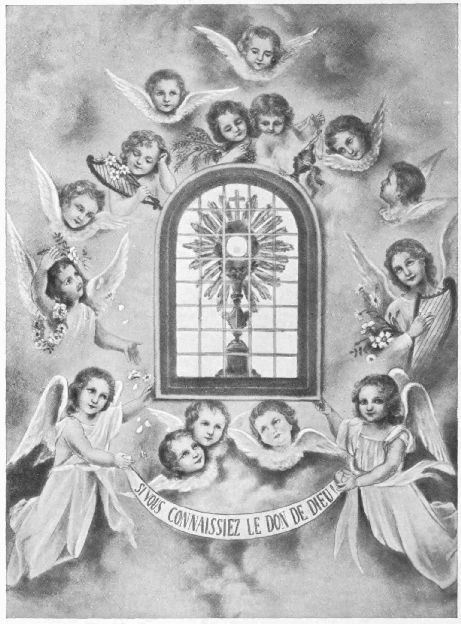 SI VOUS CONNAISSIEZ LE DON DE DIEU! Fresque composée et peinte par Sr Thérèse de l'Enfant-Jésus autour du Tabernacle de l'Oratoire intérieur du Carmel.