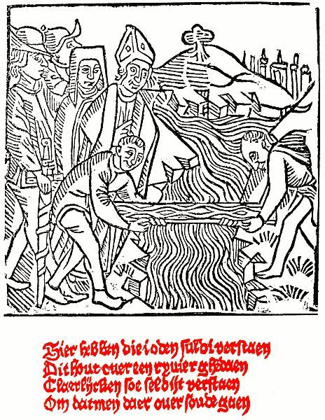 drawing with Dutch text in blackletter