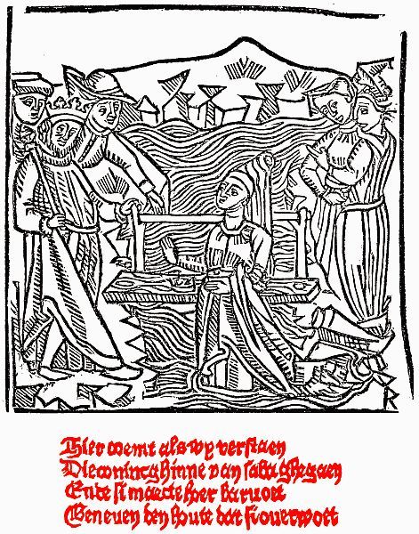drawing with Dutch text in blackletter