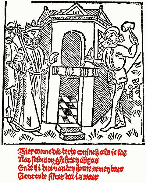 drawing with Dutch text in blackletter