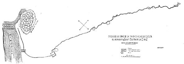 Plan of the waterworks for Dapitan constructed by Dr. Rizal and the Jesuit lay brother Juan Costa. Rizal’s name was omitted for political reasons.